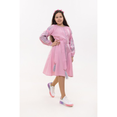 ДП 45 Дитяче плаття рожеве 