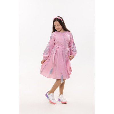 Детское платье розовое